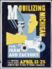 Mobilizing Michigan For Farm And Factory U.s. Employment Service Survey Conducted House To House By Veteran S Organizations. Clip Art