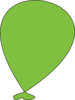Green Balloon  Clip Art