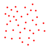 White Flower With Red Polka Dots Clip Art
