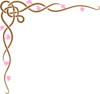 Pink/brown Floral Design Clip Art