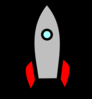 Rocket At Launch W/ No Flame Clip Art
