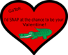 Gator Valentine Clip Art