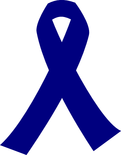 Dark Blue Cancer Ribbon Clip Art at  - vector clip art