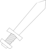 Black And White Sword Clip Art