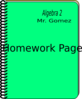 Homework Cover Page Clip Art