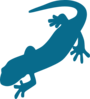 Blue Salamander Clip Art