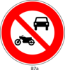No Motorist Sign Clip Art