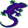 Gecko Purple Clip Art