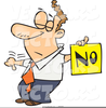 Man Shaking Head Clipart Image