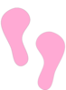 Pink Steps Clip Art