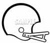 Football Helmet Clip Art Image