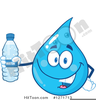 Water Drop Character Clipart Image
