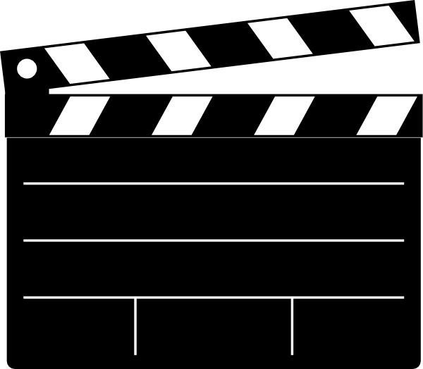 Clapper-board Clip Art at Clker.com - vector clip art online, royalty free  & public domain