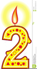 Clipart Birthday Cake Candles Image