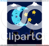 Moon And Stars Clipart Image