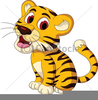 Free Baby Tiger Clipart Image