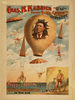 Chas. H. Kabrich, The Only Bike-chute Aeronaut Novel And Thrilling, Bicycle Parachute Act In Mid-air. Image