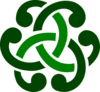 Green Celtic Ornament  Clip Art