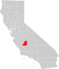 California County Map Kings County Highlighted Clip Art