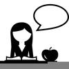 Clipart Teacher Reading Image