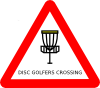 Mat Cutler Disc Golf Roadsign Clip Art