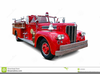 Vintage Fire Truck Clipart Image