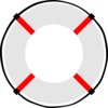 Life Ring Mostly White Clip Art