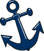 Tilted Anchor With Point Clip Art