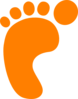 Black Footprint Clip Art