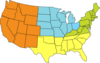 Four-region U.s. Map Clip Art