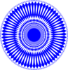 Blue Abstract Circle Design Clip Art