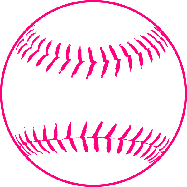 Pink Softball Clip Art at Clker.com - vector clip art online, royalty free  & public domain