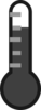 Black Thermometer 3 Clip Art