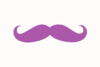 Purple Mustache Clip Art