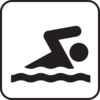Silhouette Swimmer Clip Art