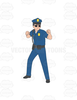 Old Police Officer Clipart Image