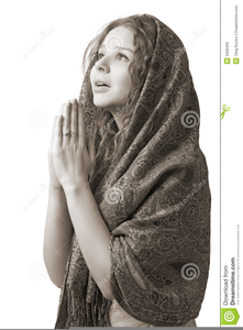 praying woman clipart