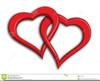 Two Heart Intertwined Clipart Image
