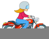 Motorcycle Riding Clipart Image