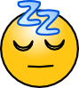 Snoring Sleeping Zz Smiley Clip Art
