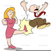 Wife Yelling At Husband Clipart Image