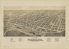 Perspective Map Of Texarkana, Texas And Arkansas Image