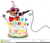 Dog Birthday Cake Clipart Image