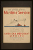 The United States Maritime Service Offers Practical Training Courses For Licensed And Unlicensed Men Of The American Merchant Marine  / Halls. Image