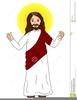 Jesus In The Wilderness Clipart Image
