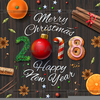 Merry Christmas And Happy New Year Clipart Image