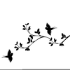Birds In A Tree Clipart Image