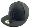 New Era Cap New York Yankees Black On Black Image