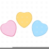 Blank Candy Heart Clipart Image