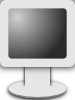 Computer Lcd Screen Icon Grayscale Clip Art